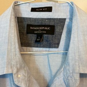 Blue short sleeve shirt